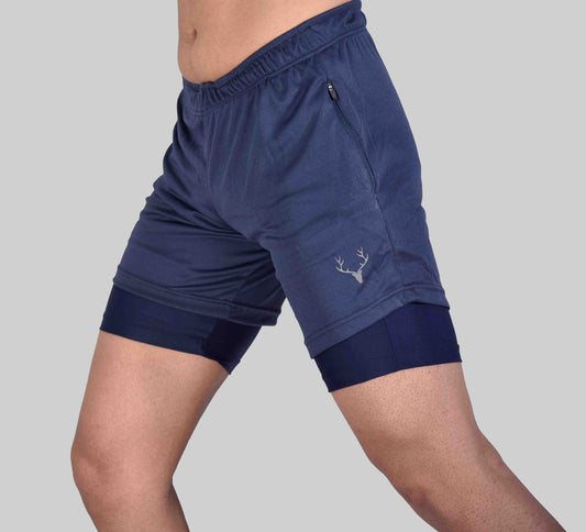 Adapt Compression Shorts 2.0 (Navy Blue) - Stag Clothing