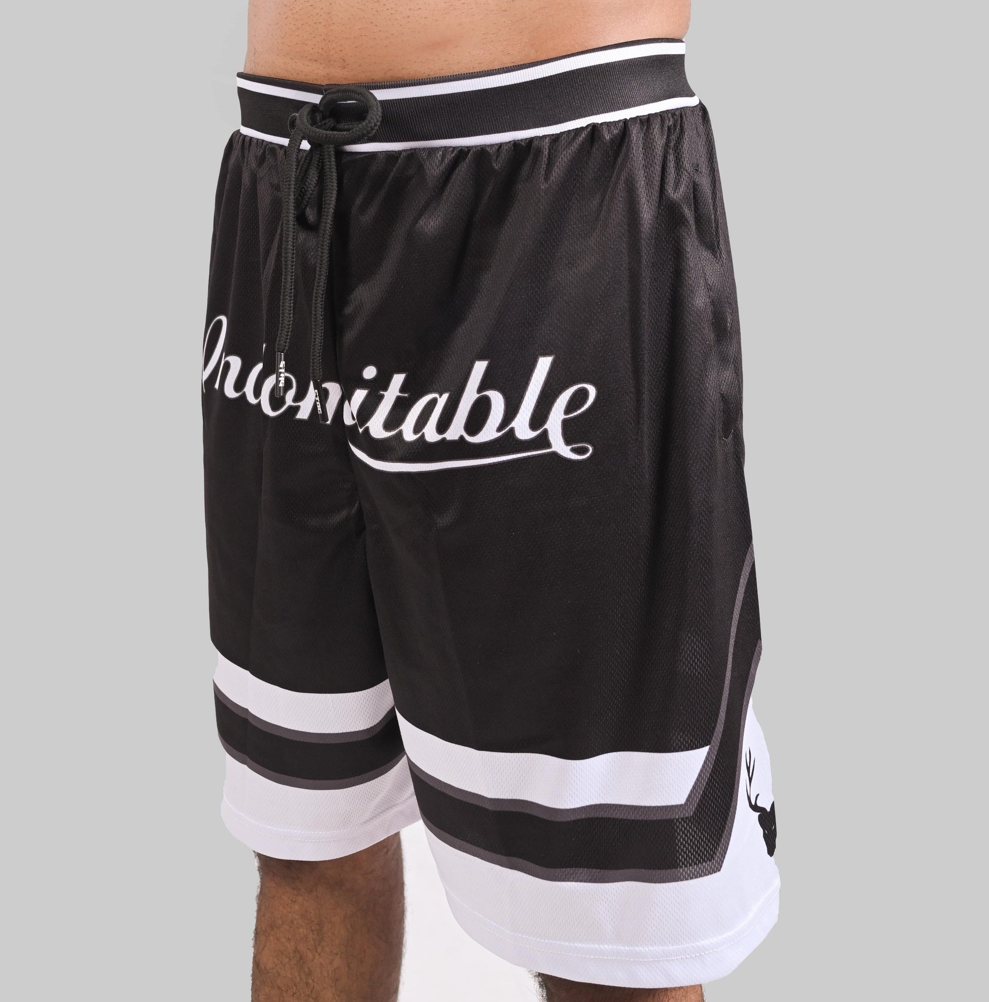 BreezyBall Shorts (BLACK & WHITE) - Stag Clothing