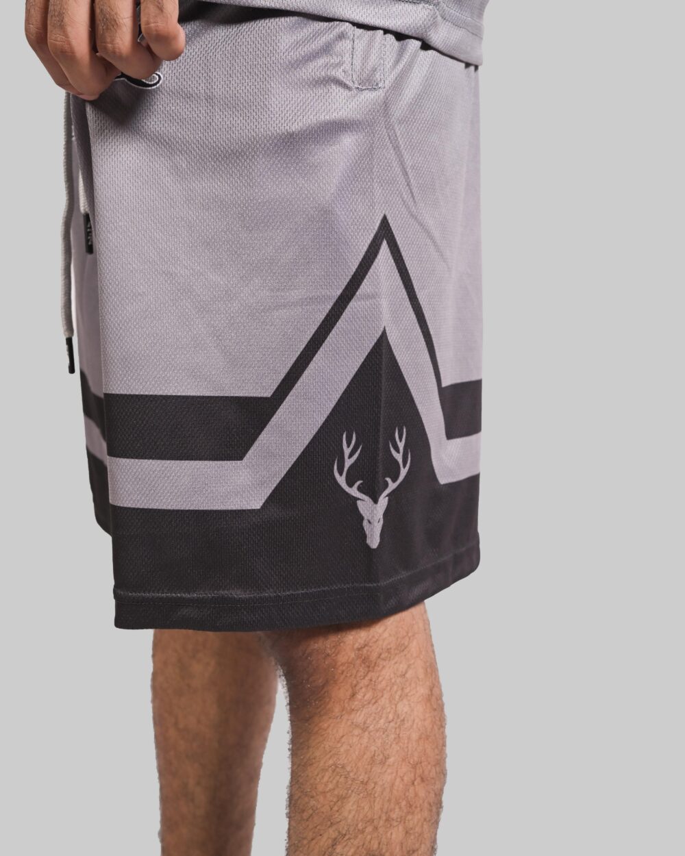 BreezyBall Shorts (GRAY & BLACK) - Stag Clothing