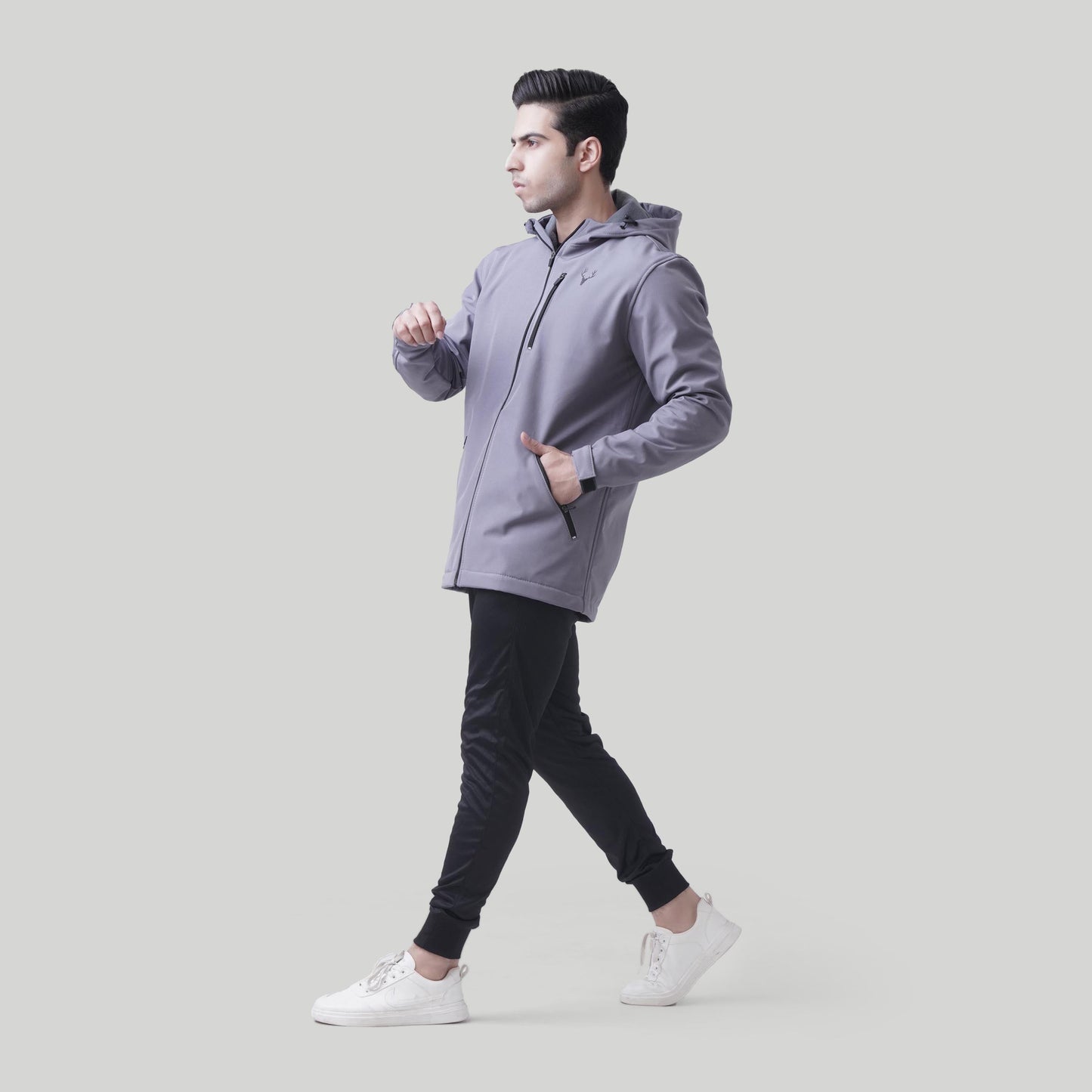 Unisex SoftTech Jacket (Grey) - Stag Clothing