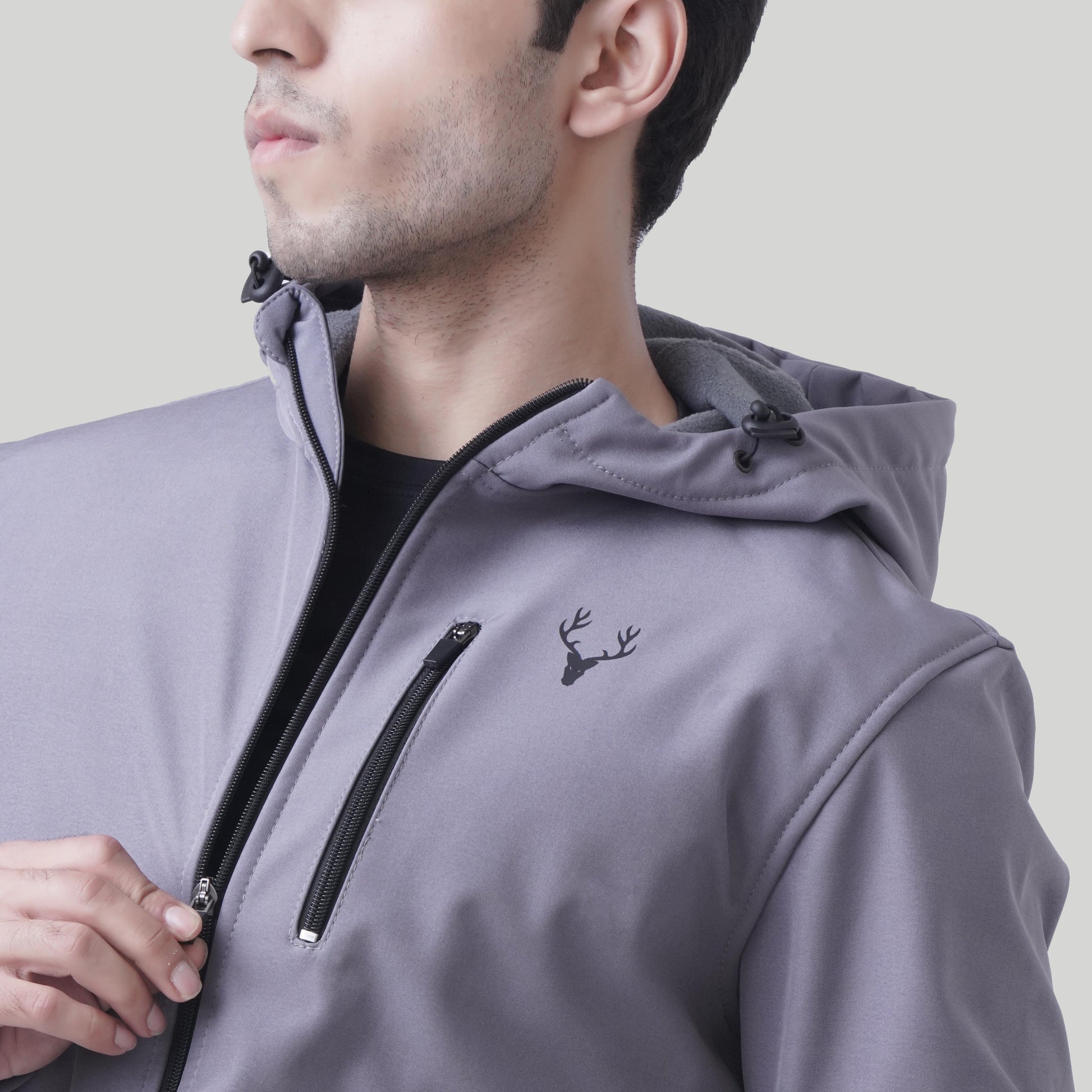 Unisex SoftTech Jacket (Grey) - Stag Clothing