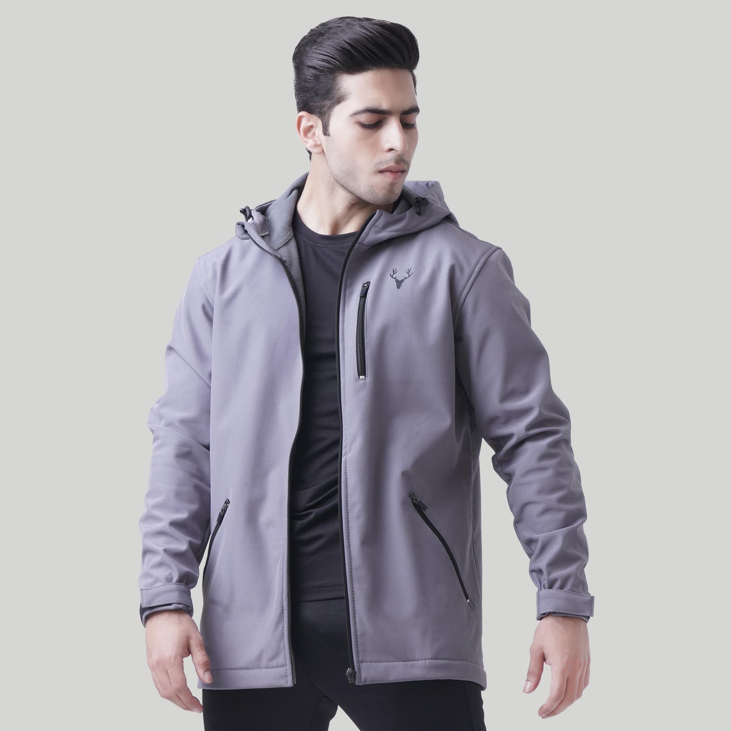 Unisex SoftTech Jacket (Grey) - Stag Clothing