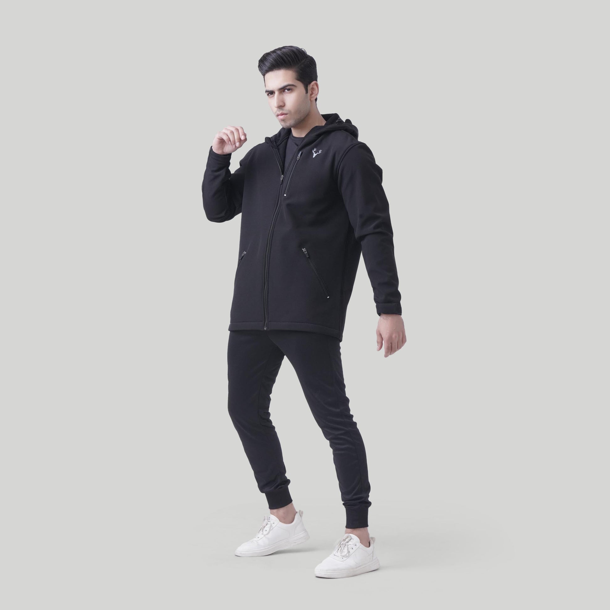 Unisex SoftTech Jacket (Black) - Stag Clothing