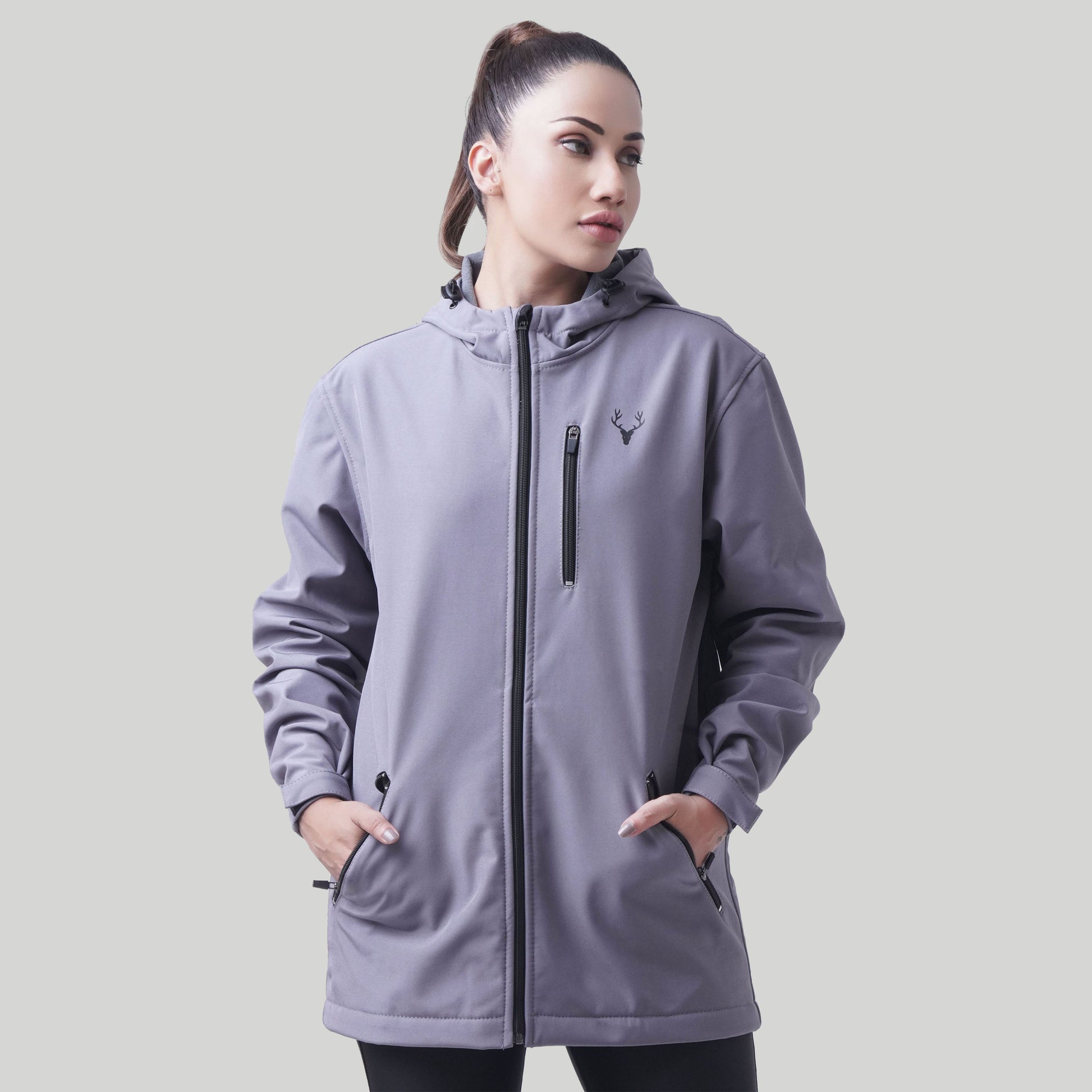 Unisex SoftTech Jacket (Grey) - Stag Clothing