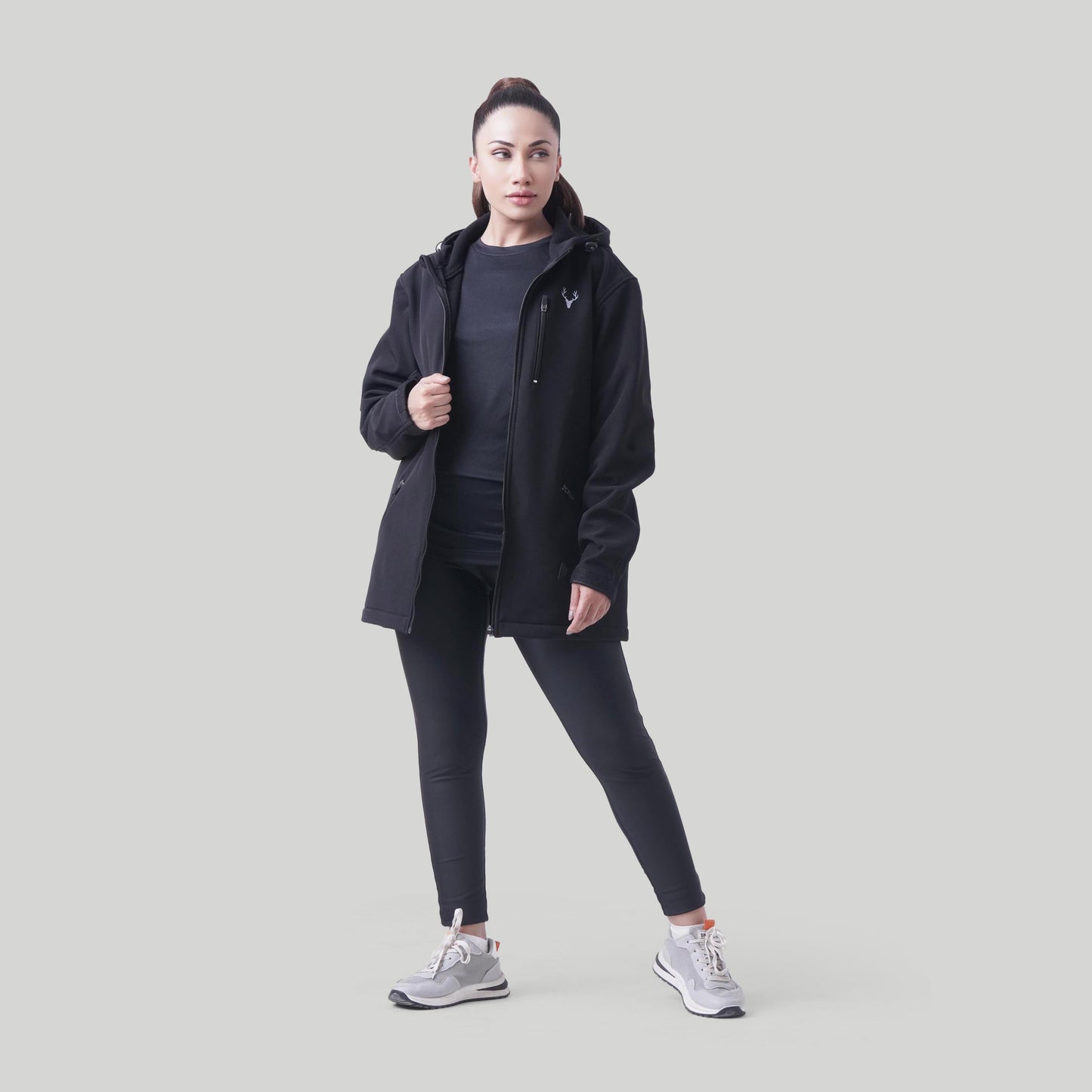 Unisex SoftTech Jacket (Black) - Stag Clothing