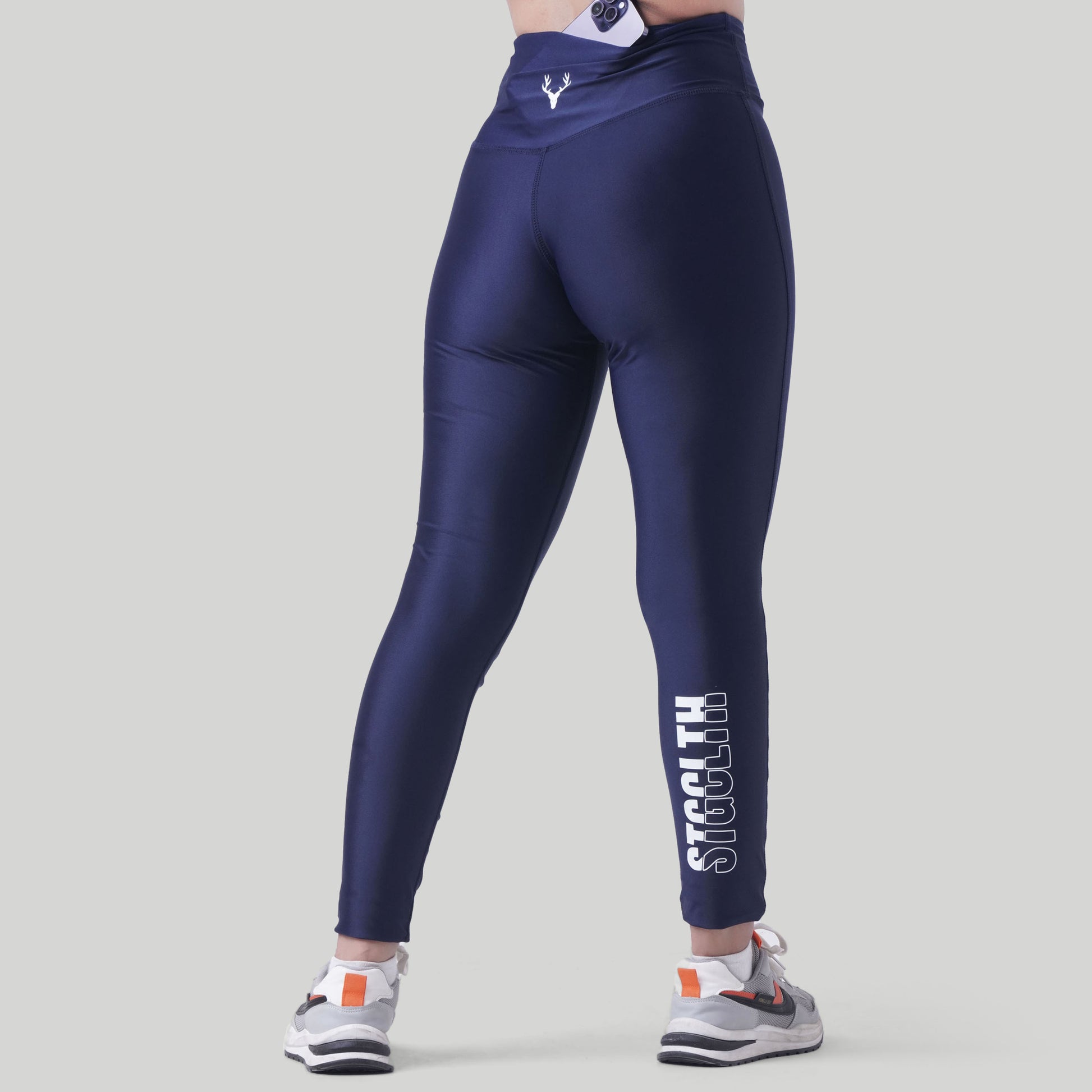 Stag Women Slash Leggings (Navy Blue) - Stag Clothing