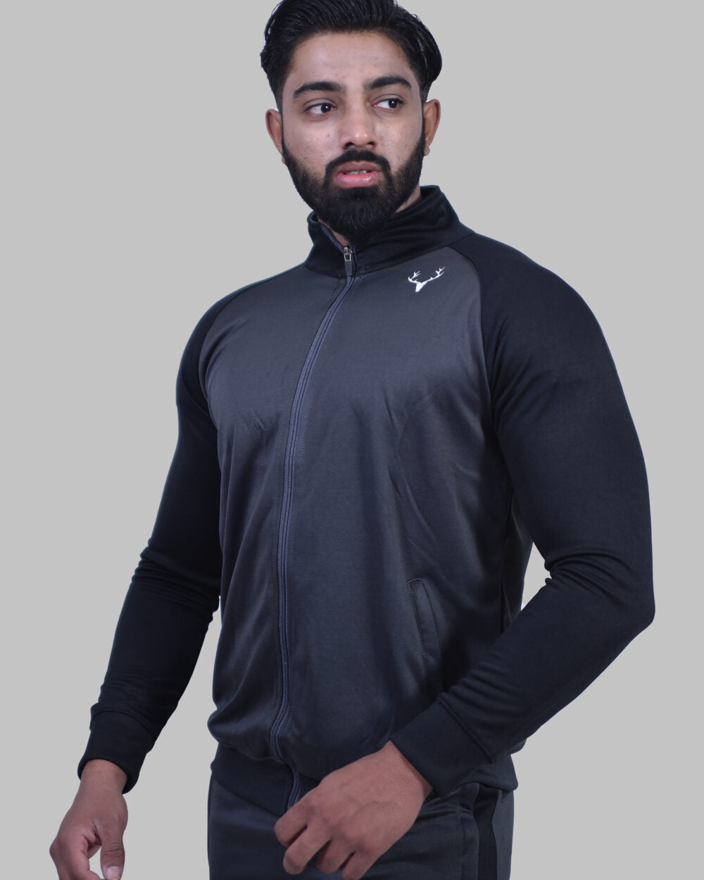 Stag Elite Tracksuit 2.0 (Charcoal & Black) - Stag Clothing