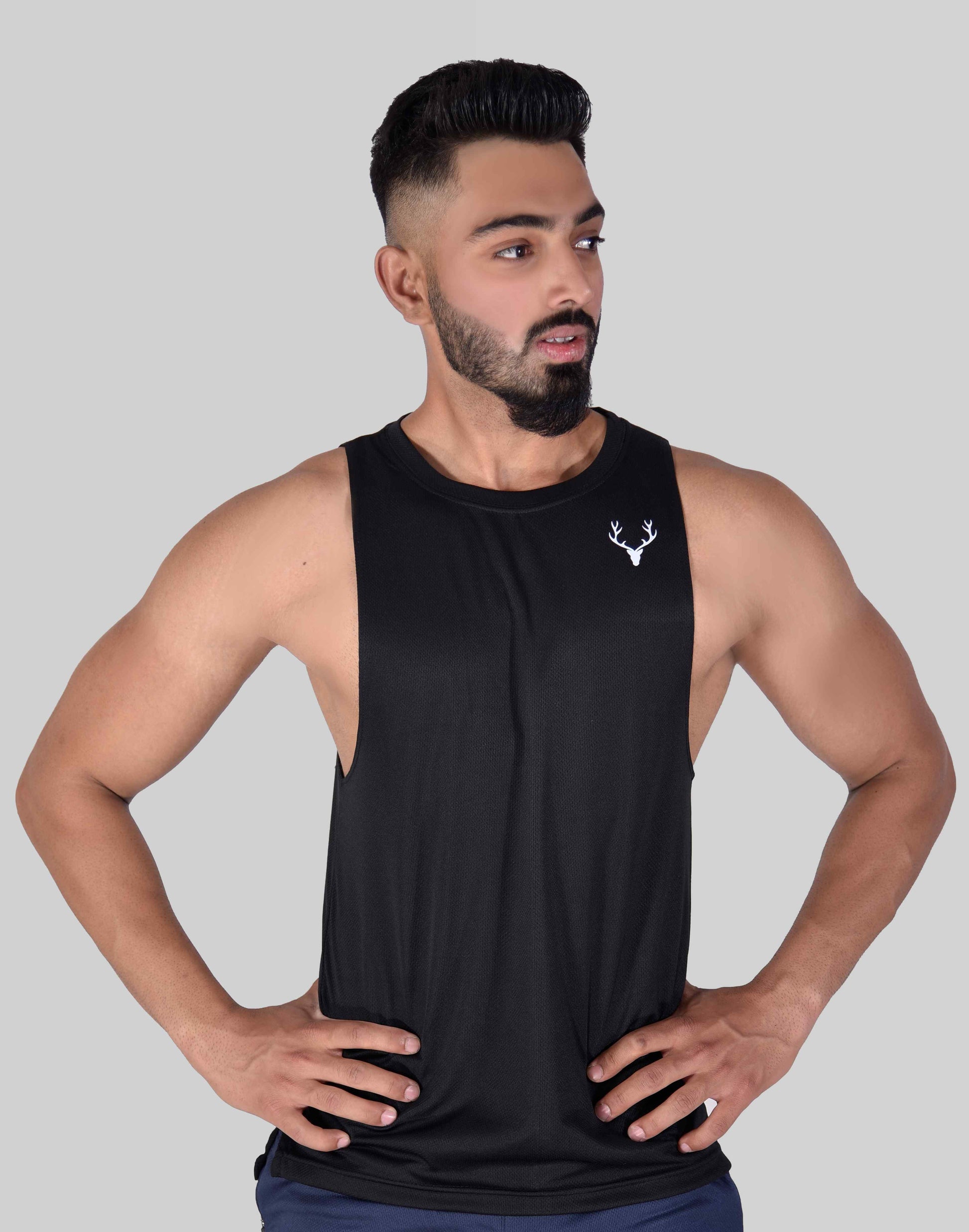 1.0 Metal Tank Top (Black) - Stag Clothing