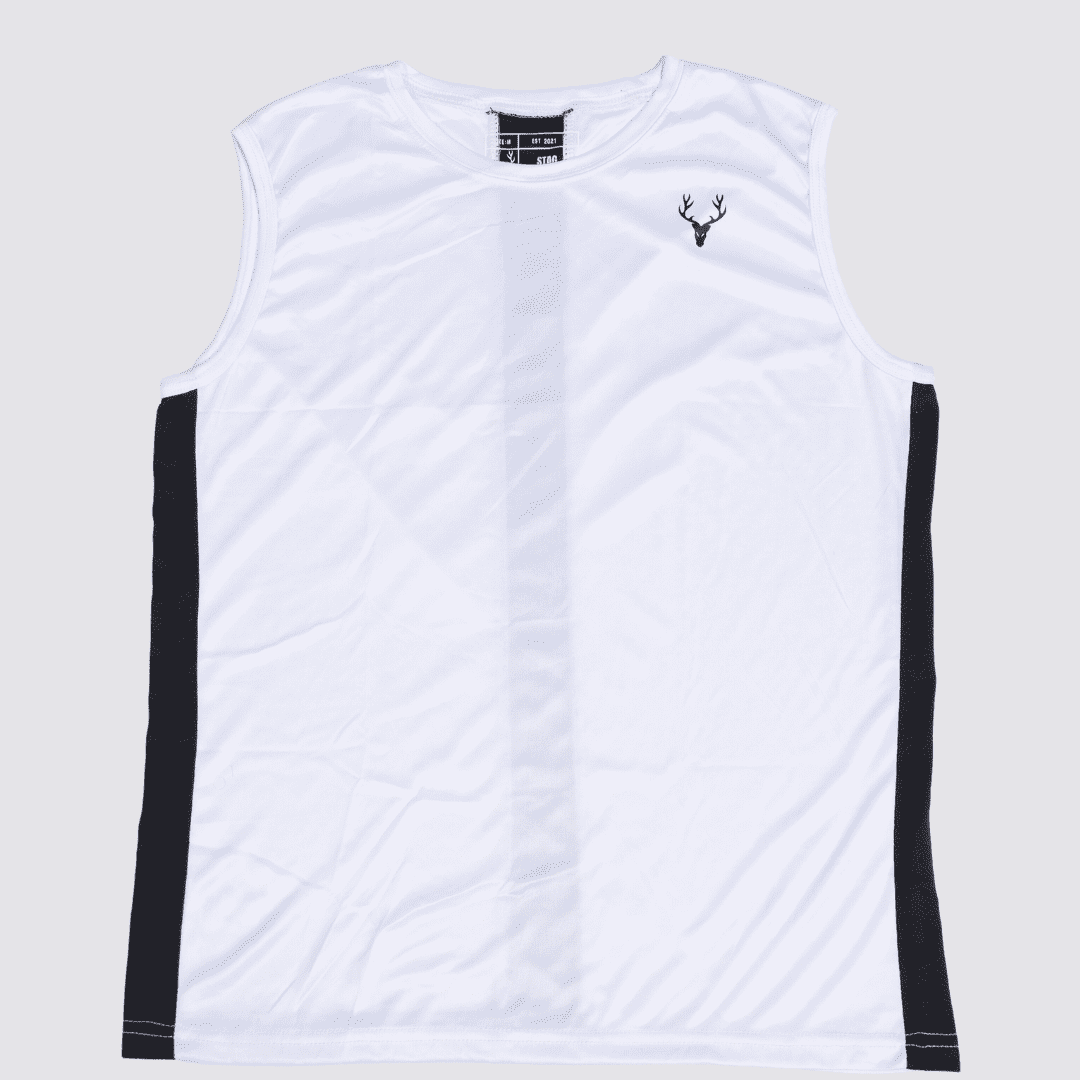 Performance Tanktop (WHITE & BLACK) - Stag Clothing