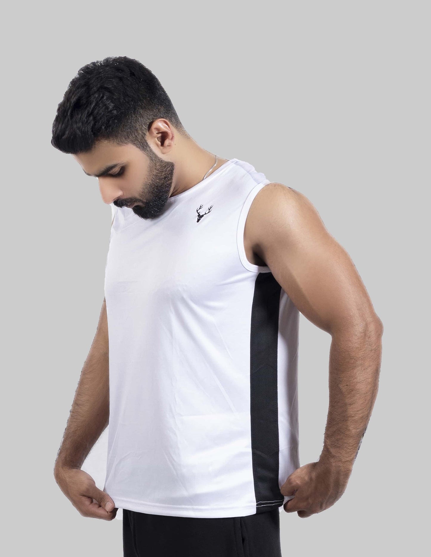 Performance Tanktop (WHITE & BLACK) - Stag Clothing