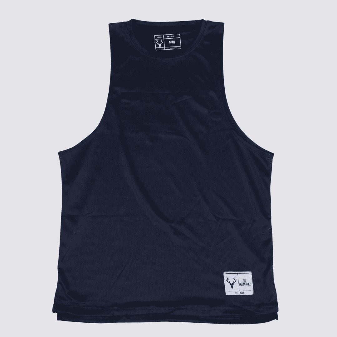 SLC Drop Arm Tanktop (NAVY BLUE) - Stag Clothing