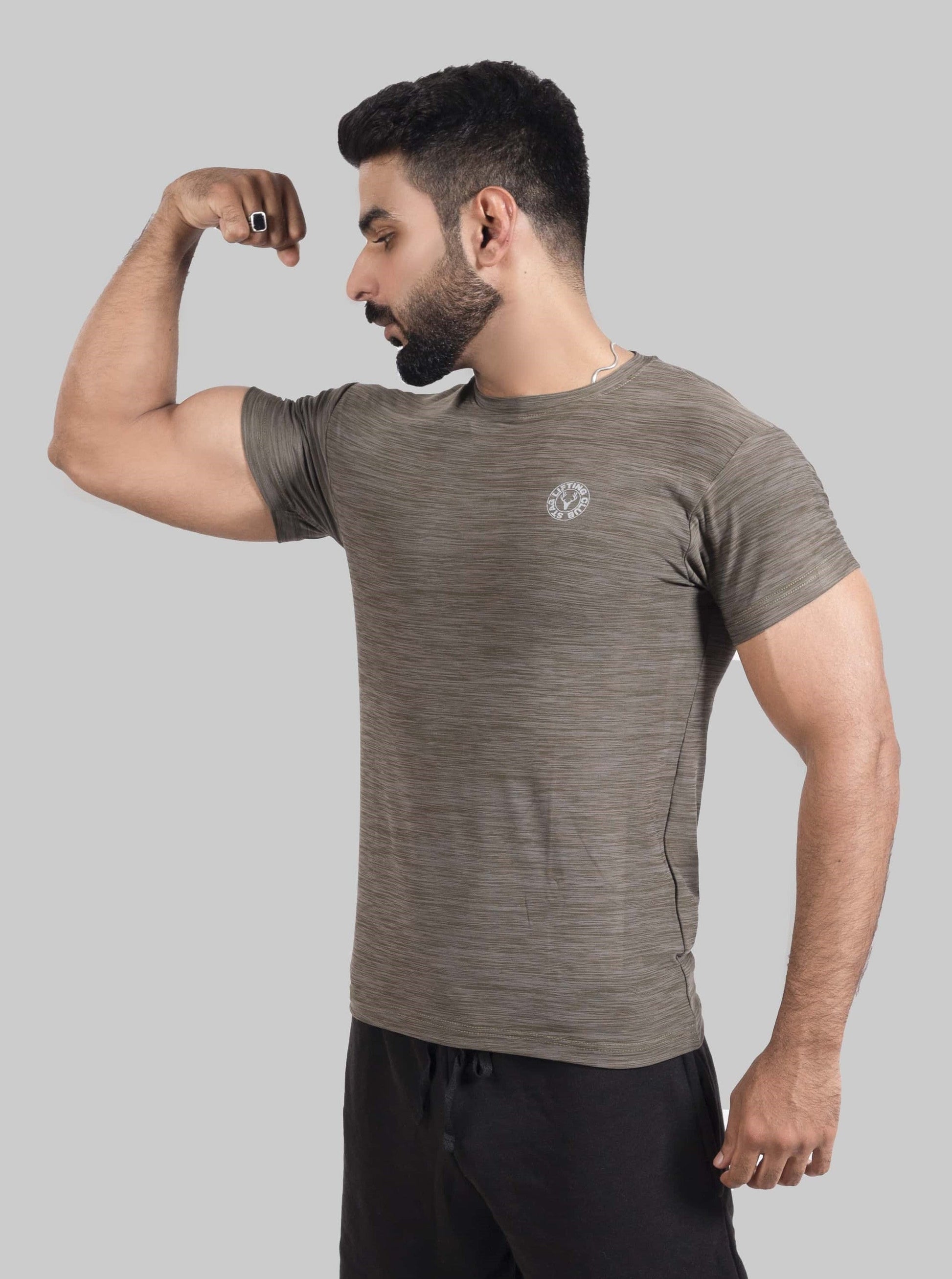 STAG LIFTING CLUB TEE (OLIVE) - Stag Clothing