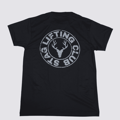 STAG LIFTING CLUB TEE (BLACK) - Stag Clothing