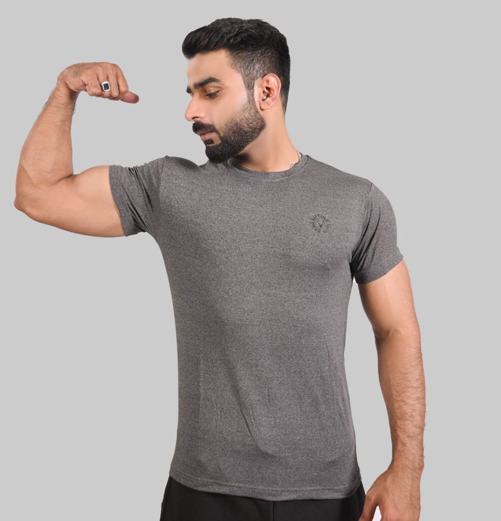 STAG LIFTING CLUB TEE (GREY) - Stag Clothing