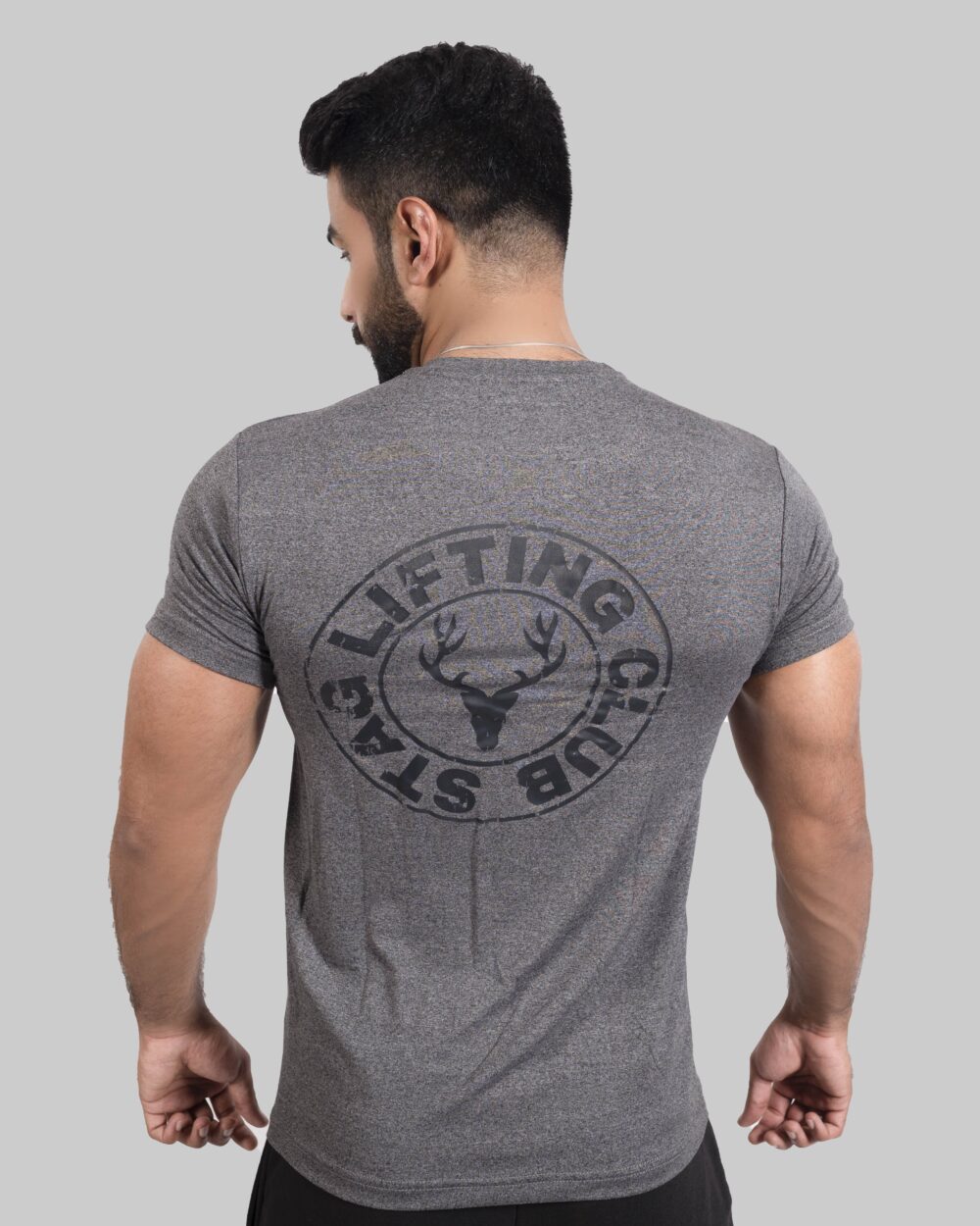 STAG LIFTING CLUB TEE (GREY) - Stag Clothing