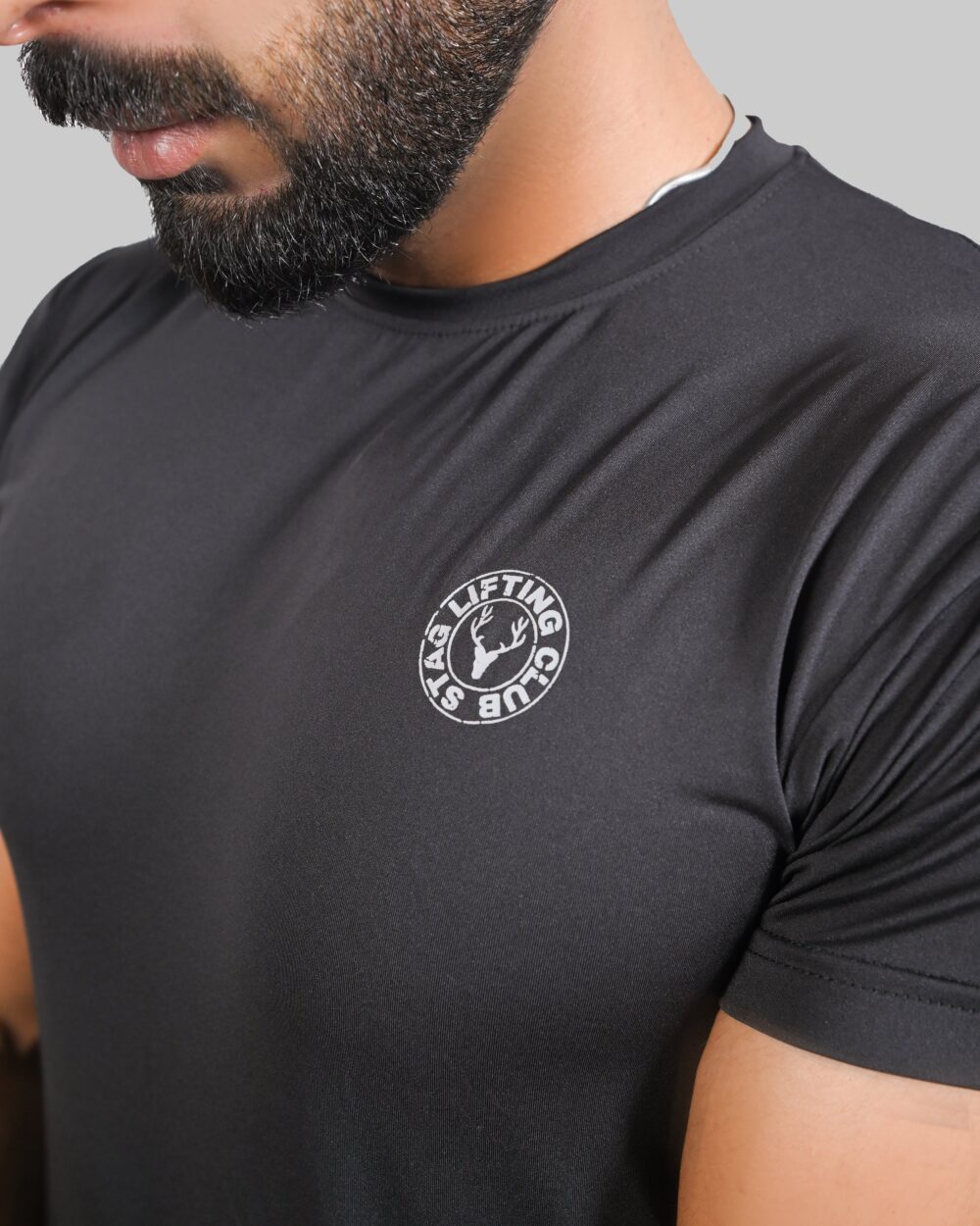 STAG LIFTING CLUB TEE (BLACK) - Stag Clothing