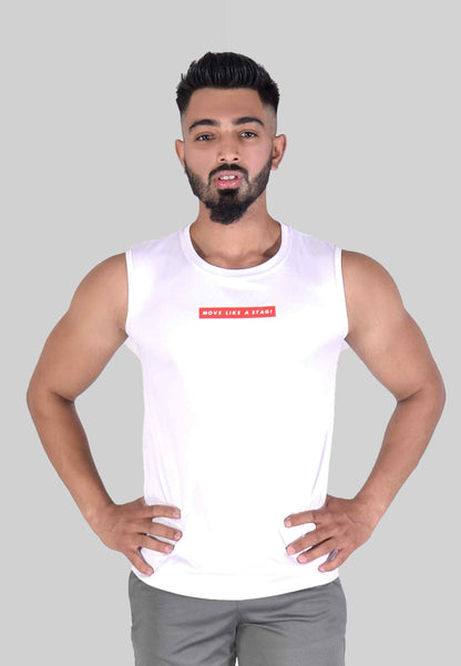 2.0 Thunder Tank Top (White) - Stag Clothing