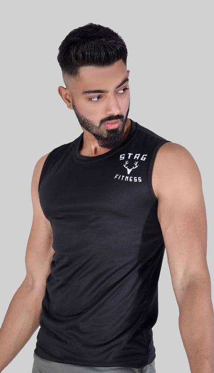 1.0 Thunder Tank Top (Black) - Stag Clothing