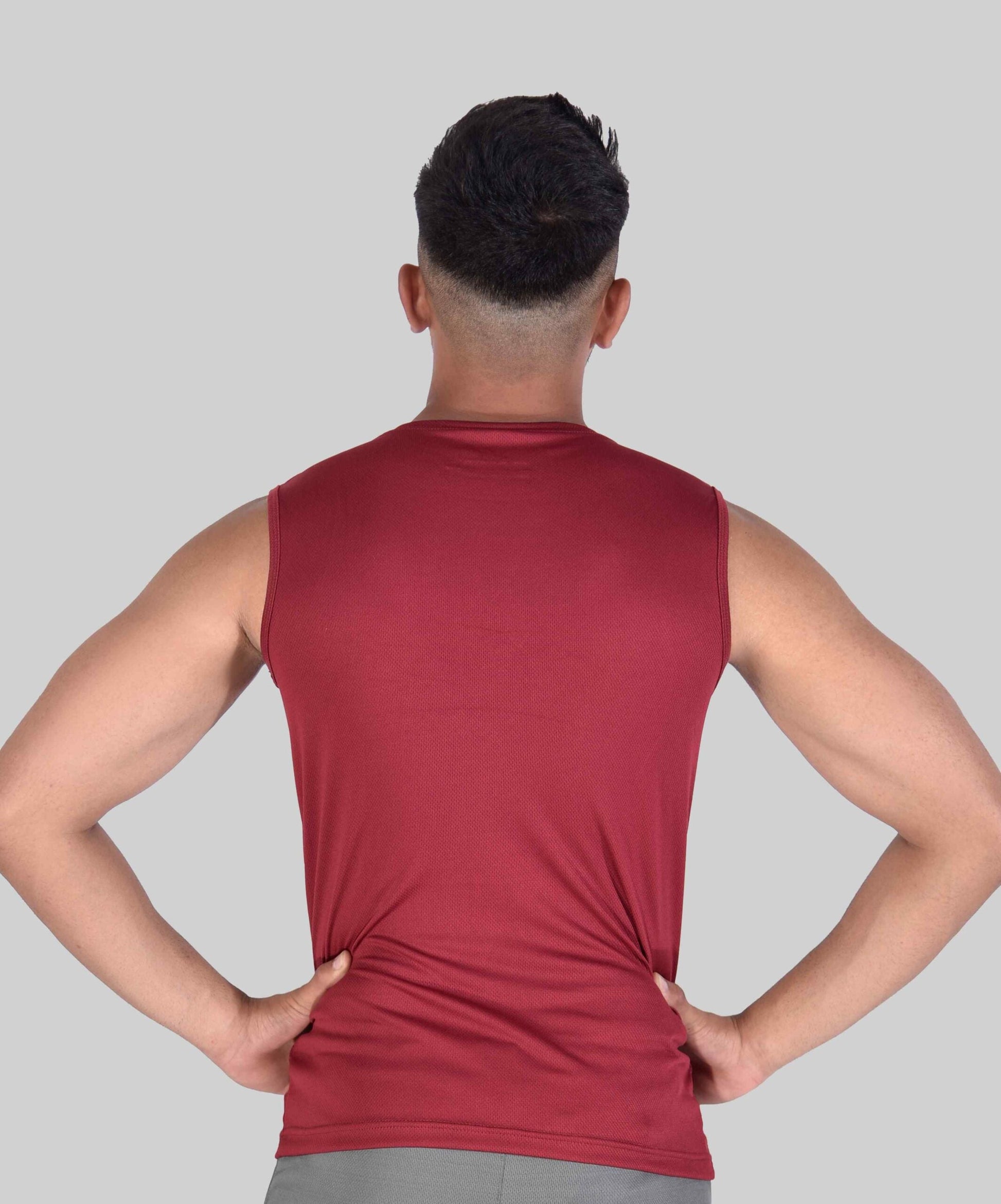 4.0 Thunder Tank Top (Maroon) - Stag Clothing