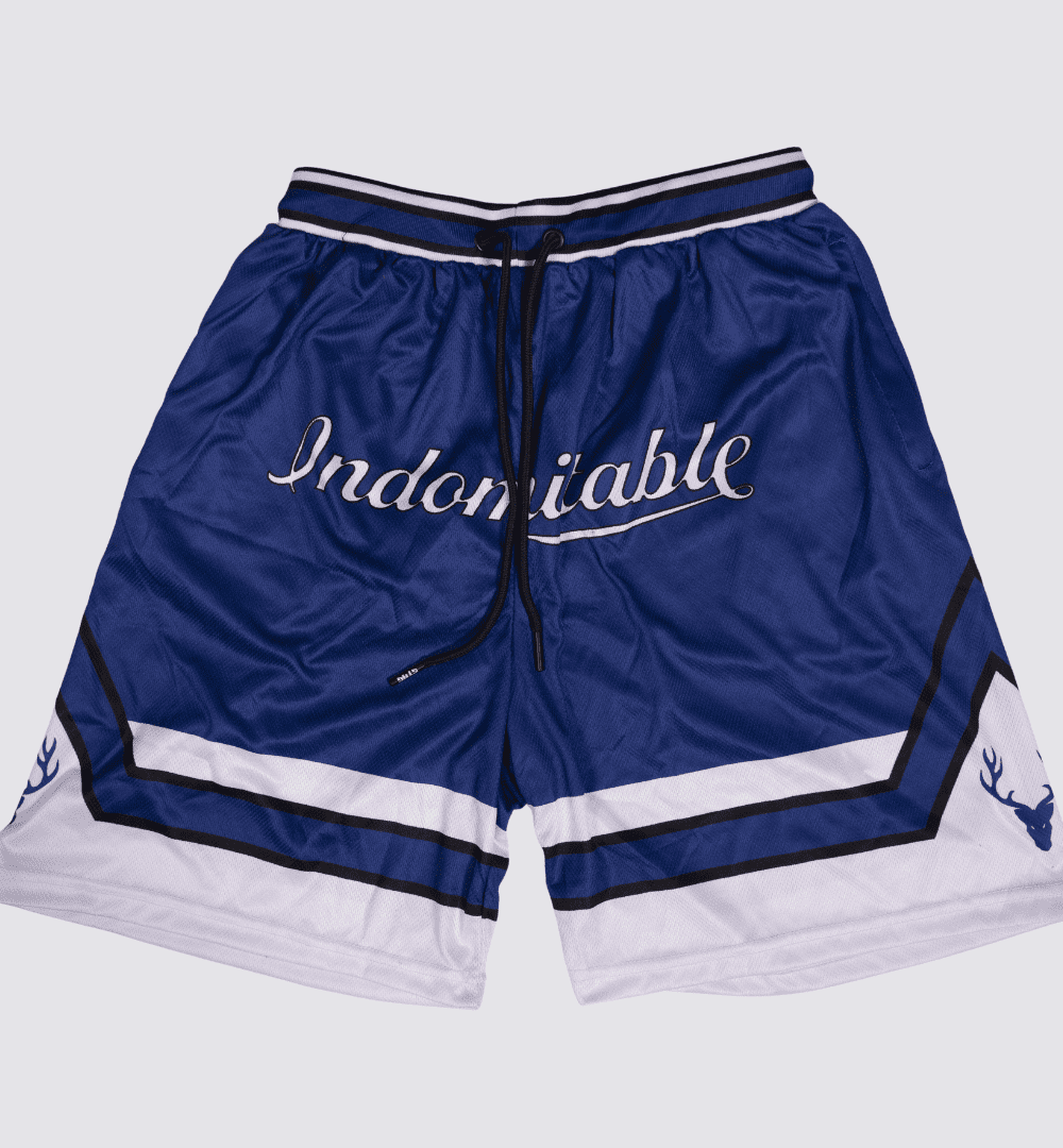 BreezyBall Shorts (NAVY BLUE & WHITE) - Stag Clothing